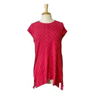 Habitat Clothes‎ to Live In Women's Pink Striped Cotton Tunic Top Shirt Medium